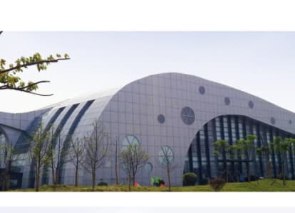 六安会议中心外景网架工程